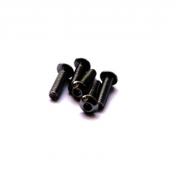 Hiro Seiko Alloy Hex Socket Button Head Screw M3x6 (Black·5pcs)