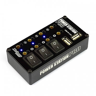 Muchmore Power Station Pro Multi Distributor Black (with 2A Two USB Charging port)
