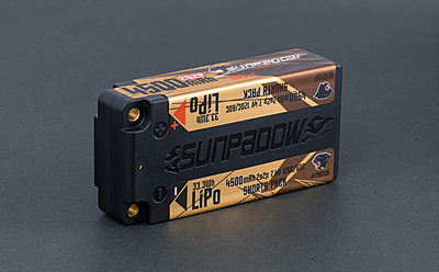 Sunpadow Shorty 4500mAh 7.4V 2S 120C/60C LiPo (4mm, 221g)