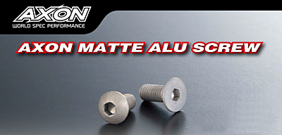AXON Flat Head Matte Alu Screw 3x8mm (4pcs)