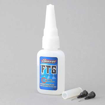 Sweep FGT Front Tire Glue (0.6oz, Slow Type) w/2 Stainless Extension & Silicone