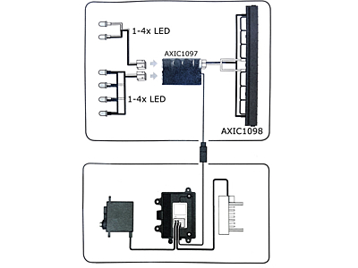 Axial 3 Port High Output LED Controller