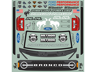Pro-Line Maxx - E-Revo 1/8 2021 Ford Bronco Body (Clear)