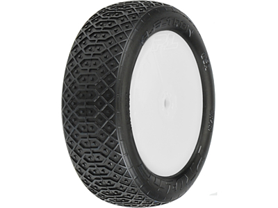Pro-Line Pro-Line Electron MC 2WD Front 2.2" 1/10 Buggy Tires Mounted on 12mm White Velocity Wheels (2pcs)