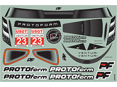 PROTOform 1:10 Venturi GT 190mm Clear Body