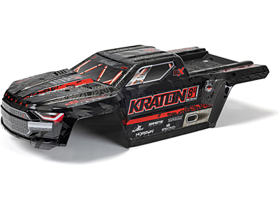 Arrma 1/5 Kraton 8S Painted Decalled Trimmed Body (Black)