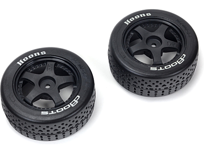 Arrma dBoots Hoons Belted 5-Spoke Glued Tire Set 35/085 2.4 (White, 2pcs)