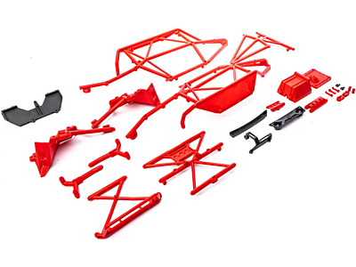 Axial Capra 1.9 4WS Complete Cage Set (Red)