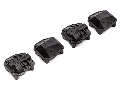 Axial SCX10 III AR45 Differential Covers (4pcs, Black)