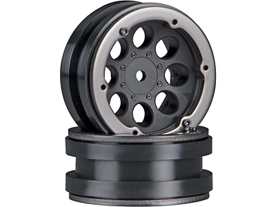 Axial Wheels 1.9" 8 Hole Beadlocks (2pcs, Black)