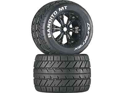 Duratrax Bandito MT 3.8" Mounted Tires (Black, 2pcs)