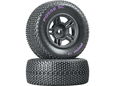Duratrax Posse SC Rear Tire C2 Mounted (2pcs)