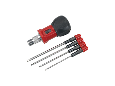 Dynamite 4-Piece Metric Hex Wrench Set with Handle