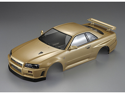 Killerbody 1/10 Nissan Skyline R34 Body (Gold)