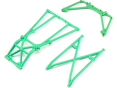 Losi LMT Rear Cage and Hoop Bars (Green)