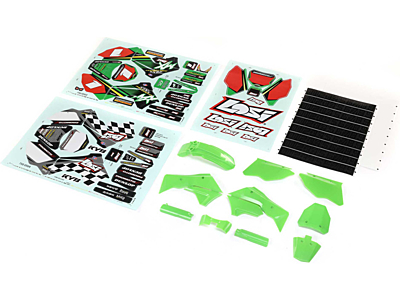 Losi Promoto-MX Plastics with Wraps (Green)