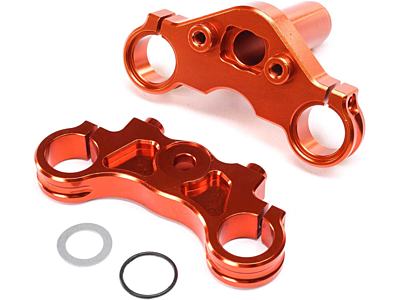 Losi Promoto-MX Aluminum Triple Clamp Set (Orange)