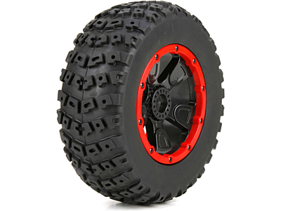 Losi 1:5 Pre-Mounted Tires 24mm Hex (2pcs)