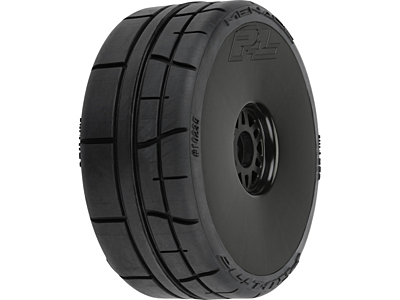 Pro-Line 1/8 Menace HP BELTED Speed Run F/R Tires Mounted 17mm (Black, 2pcs)