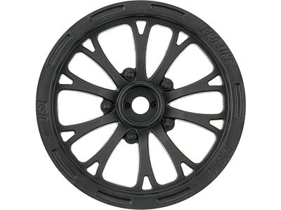 Pro-Line Pomona Drag Spec Front 2.2" 1/10 12mm Drag Black Wheels (2pcs)