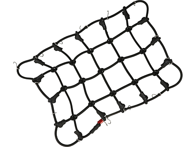 Robitronic Luggage Net with Hooks 190x120mm (Black)