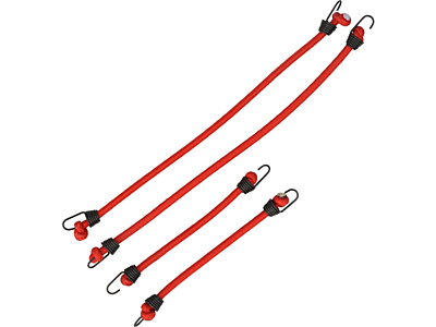 Robitronic Tension Belts with Hooks Elastic (Red, 2pcs)