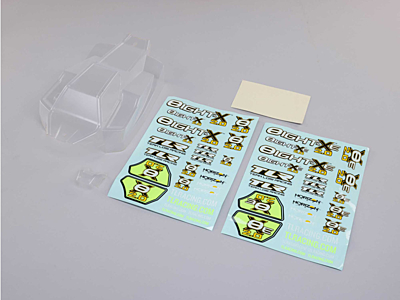 TLR Body Set w/Decals (Clear)