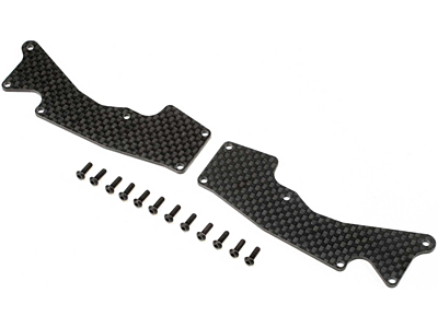 TLR 8XT Front Arm Inserts Carbon