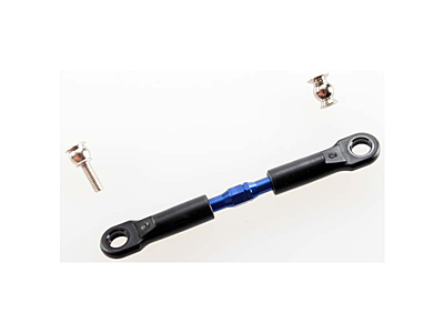 Traxxas Aluminum Turnbuckle 39mm with Rod Ends and Hollow Balls (Blue, 2pcs)