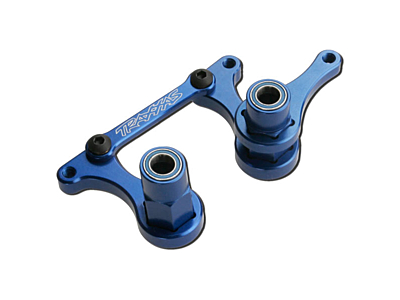 Traxxas Aluminum Steering Bellcranks and Drag Link (Blue)