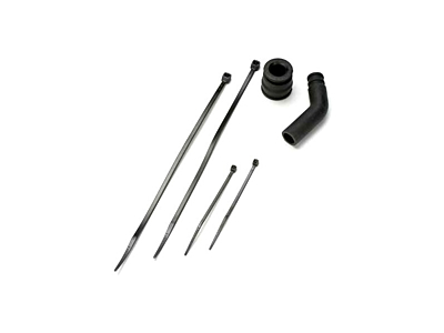 Traxxas Molded Pipe Coupler and Exhaust Deflecter (Black)