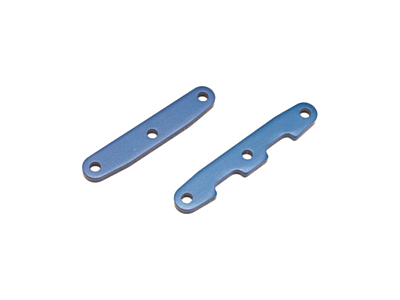 Traxxas Aluminum Front & Rear Bulkhead Tie Bars (Blue, 2pcs)