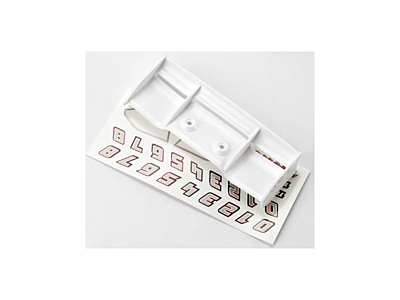 Traxxas 1/16 E-Revo Wing with Decal Sheet (White)