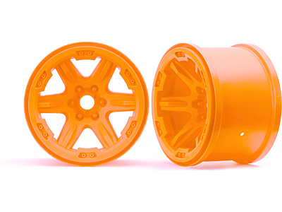 Traxxas Wheels 3.8" 17mm Splined (Orange, 2pcs)