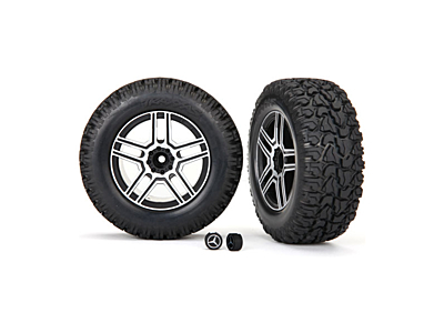 Traxxas G500 Tire & Wheel 2.6" with Center Caps (2pcs)