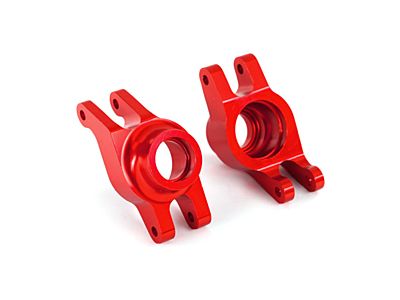 Traxxas Rear Stub Axle Carriers (Red, 2pcs)