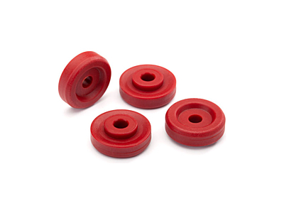 Traxxas Wheel Washers (Red, 4pcs)
