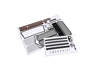 Traxxas Chevrolet Blazer 1969-1972 Decal Sheets