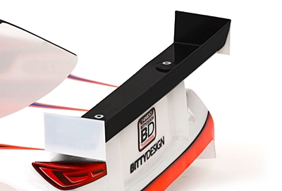 Bittydesign Charge Rear Hard 1mm Wing for 190mm 1/10 TC Bodies