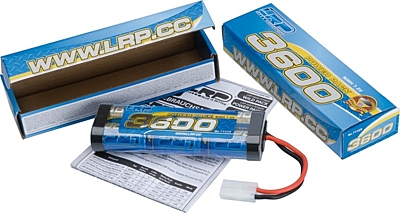 LRP Power Pack 3600mAh 7.2V 6S NiMH (Tamiya/JST Plug) 