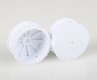 Associated 4WD Front Wheels 10mm Hex (White)
