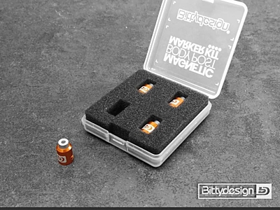 Bittydesign Magnetic Body Post Marker Kit for Big Scale (Orange)