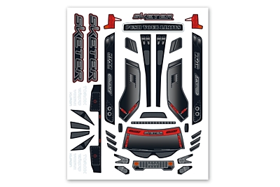 Corally Body Decal Sheet for Sketer XP 4S (1pc)