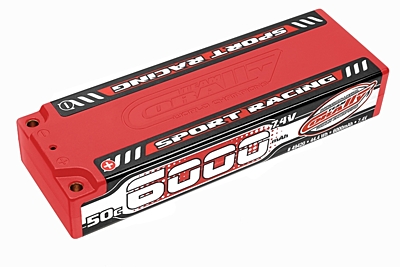 Corally Sport Racing 6000mAh 7.4V 2S 50C LiPo (4mm, 289g)