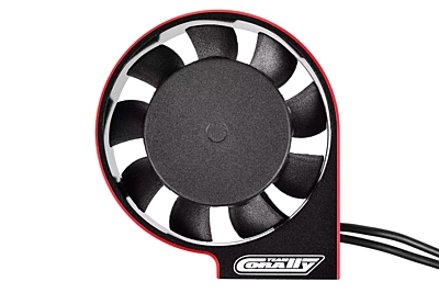 Corally Ultra High Speed Cooling Fan XF-40 w/BEC Connector (Black/Red, 40mm)