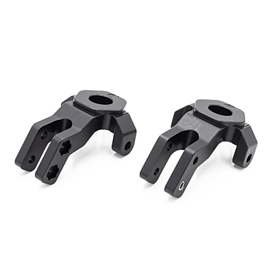 Hobbytech CRX L&R Front Steering Knuckle in Aluminium (Black)