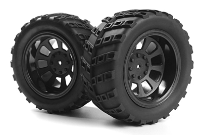 HPI Maverick Phantom XT Wheel & Tire Set (2pcs)