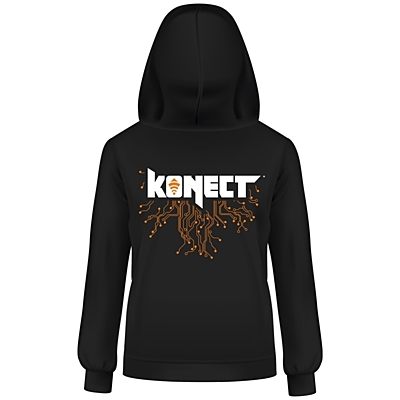 Konect Hoodie (Black, XXL)
