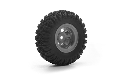 Kavan GRE24 MT Crawler Grey Wheel and Tire Set (4pcs)