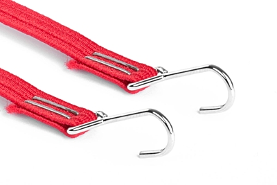 Kavan 1/10 RC Crawler Tow Rope with Hook (Red, 2pcs)
